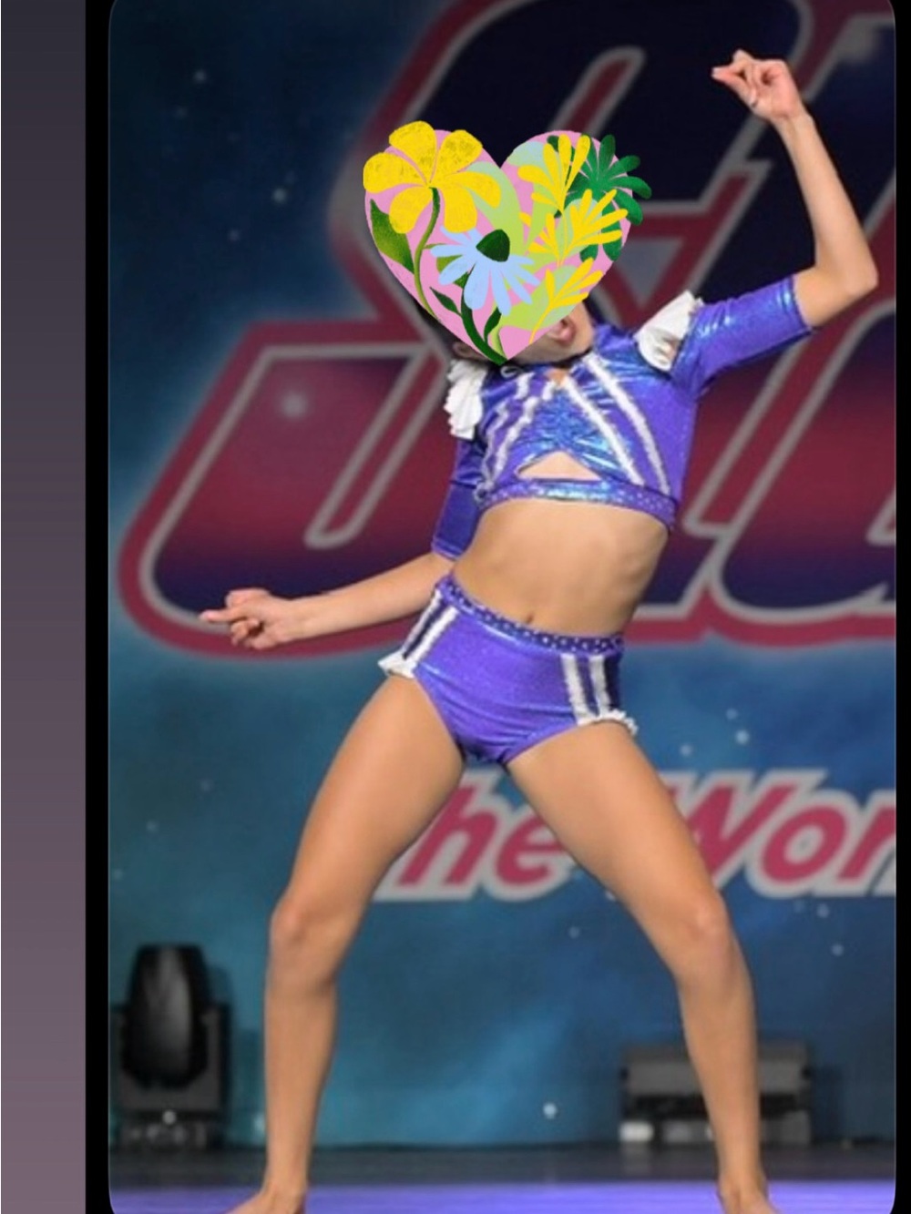 Blue Sparkle Two-Piece Dance Costume for Kids/ custom !!! Rhinestoned!